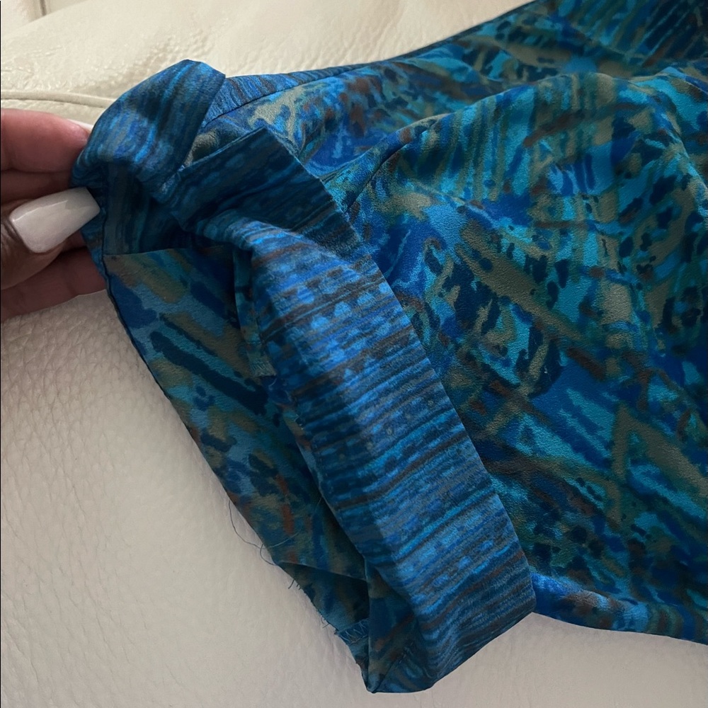 Collective Concepts Blue dress size small abstract print - Picture 4 of 5